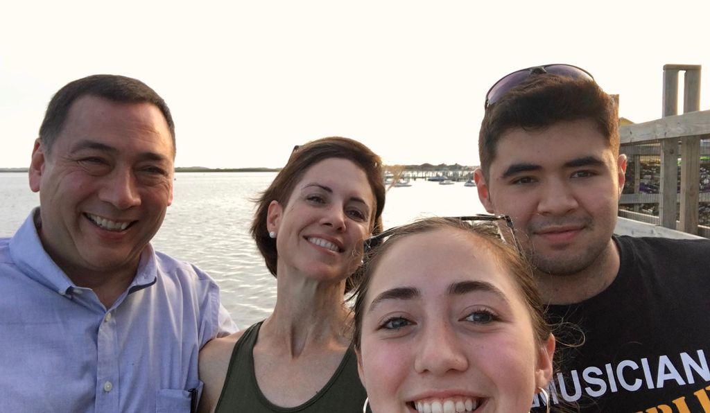 The Bak and Lopes family: Tim Bak, Erin Lopes, Evee Bak and Tommy Bak.