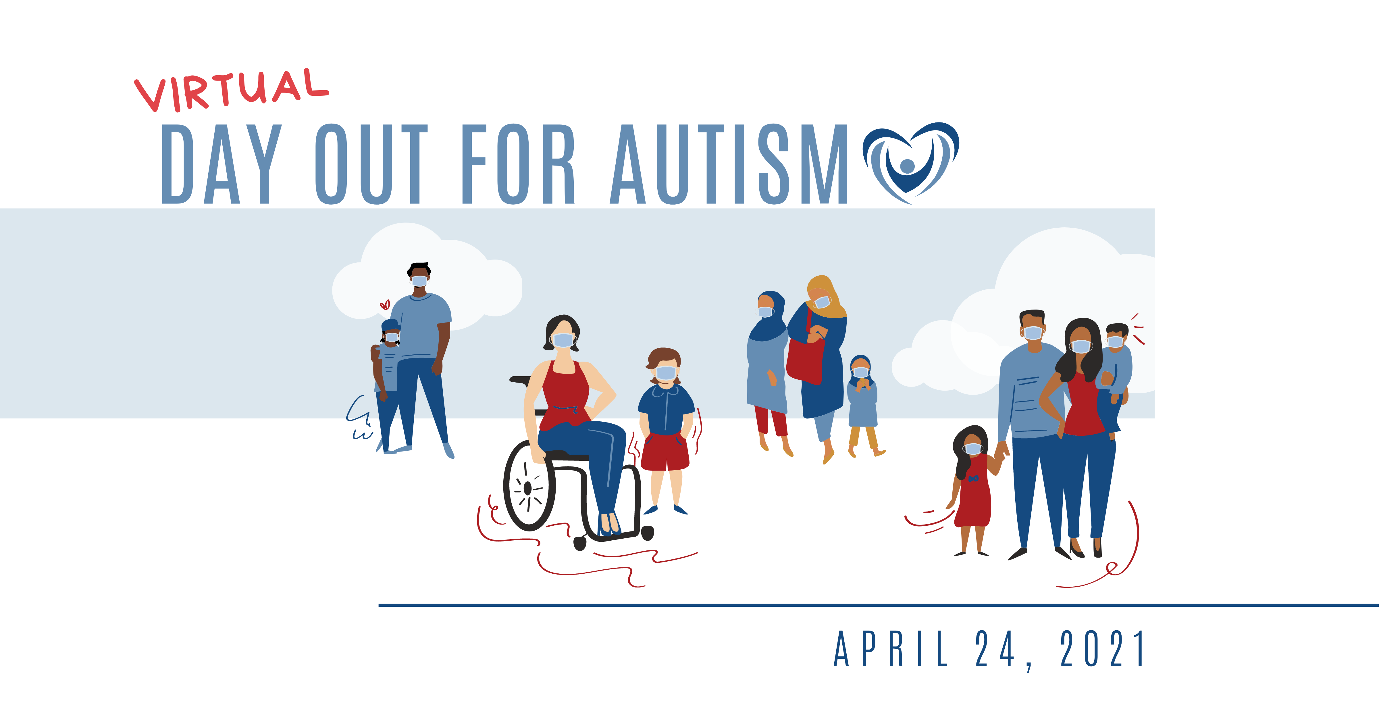 Virtual Day out for Autism logo April 24, 2021